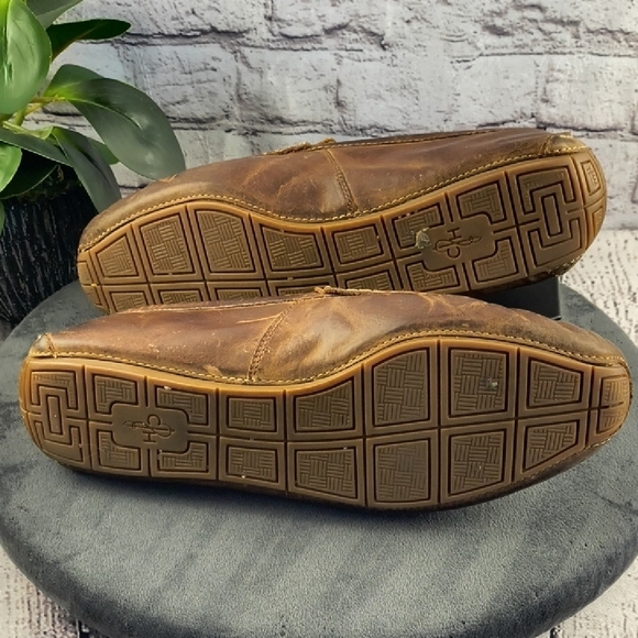 Cole Haan Full Grain Leather Slip-On Loafers, Driving Shoes 9W Wide main image 7